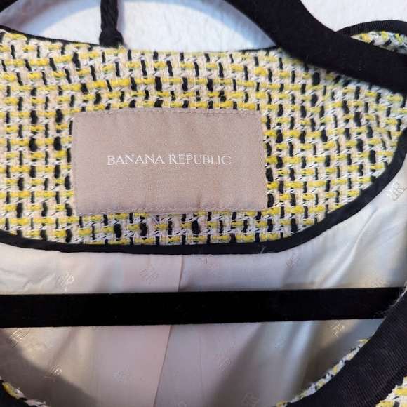 Banana Republic zip up tweed blazer jacket - Picture 4 of 5